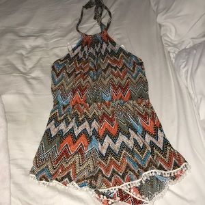 Multi colored romper
